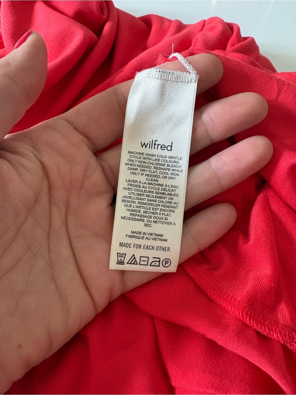 Aritzia Wilfred Market Romper | Coral Red | Sleeveless | Pockets | Size XS - Picture 11 of 12